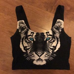 Tiger crop top